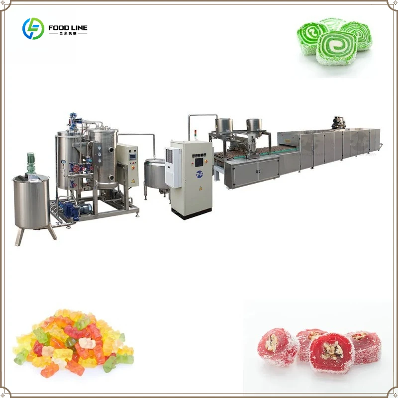 Automatic Jelly Candy Production Line with Servo Driven Soft Candy Depositor FL Customized