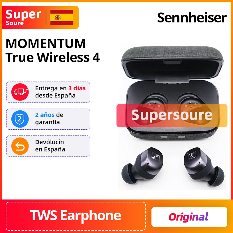 Sennheiser MOMENTUM True Wireless 4 casque intelligent BT5.4 son cristallin 30 heures d'autonomie annulation du bruit Active adaptative