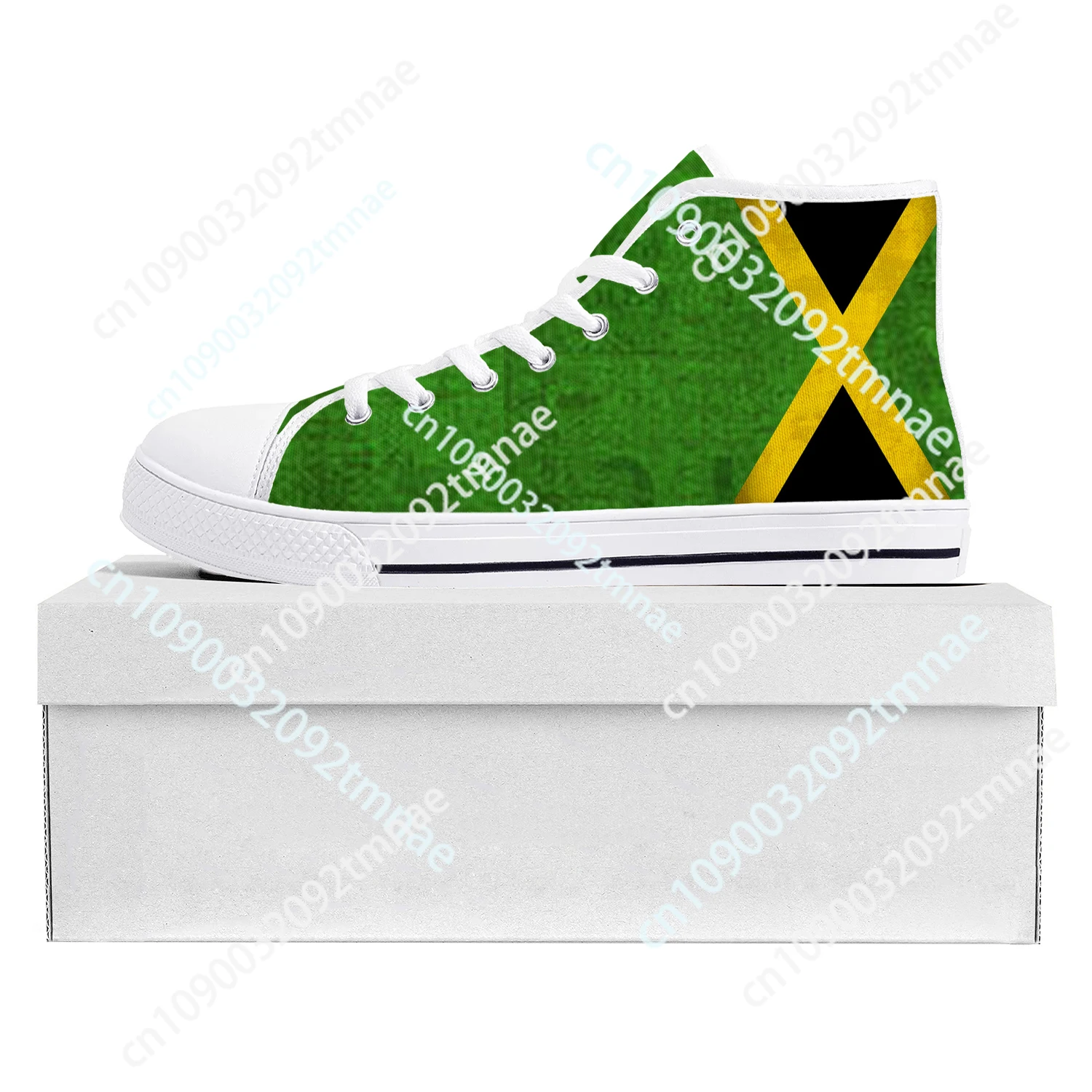 

Jamaican Flag High Top High Quality Sneakers Mens Womens Teenager Canvas Sneaker Jamaica Casual Couple Shoes Custom Shoe