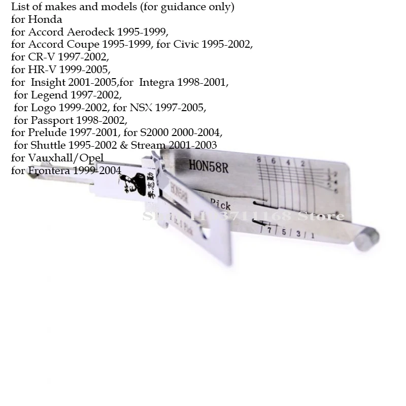 

Hot Lishi Lock Pick Tool 2 in 1 B111 CY24 DWO4R DWO5 F038 GT15 GM37 GM39 HU49 HU46 HU87 HON58R HON70 HYN11 HY15 HYN7R HY16 HY17