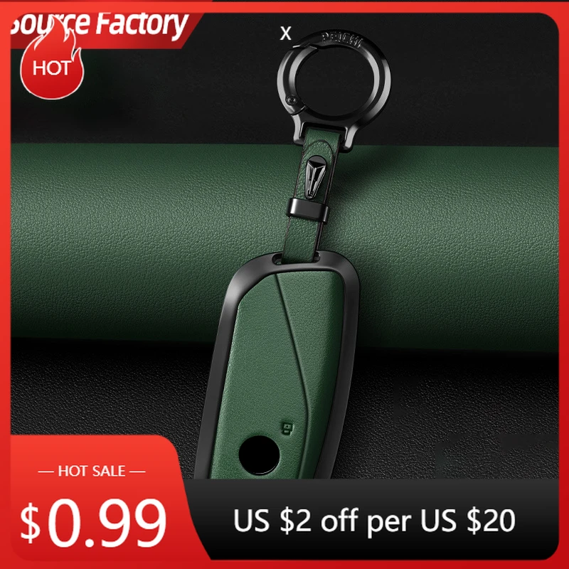 

Автомобильные наклейки, металлический кожаный чехол для дистанционного ключа автомобиля, держатель, брелок для BMW New 530Li i5 iX1 X1 X5 840I 740Li iX i7 X6 X7