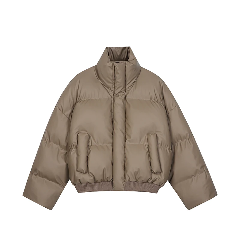 

American Street Fashion Stand Collar Cotton Jacket Men Winter High-End Versatile Y2k Jacket for Men