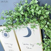 SunMade Easy Shaped Artificial Plant Branch With Mini Leaves Flower Arrangement Accessories Plant Decor Wall Hanging Greenery