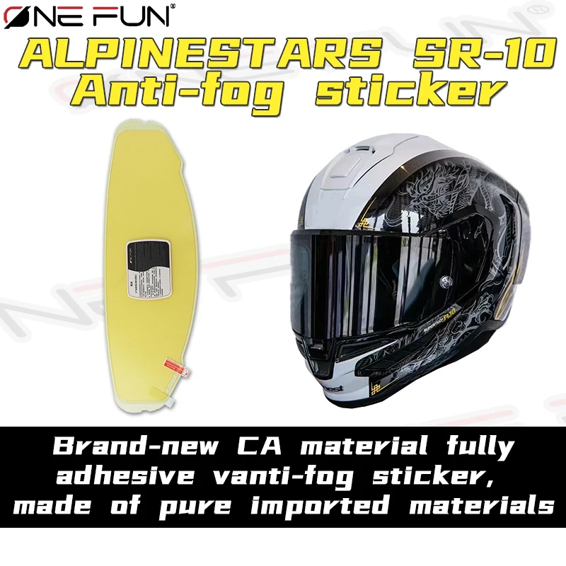 Anti-fog Film for Alpinestars Supertech R10 Anti Fog Film Sticker Patch Helmet Clear Motorcycle Helmet Visor Film Accessories