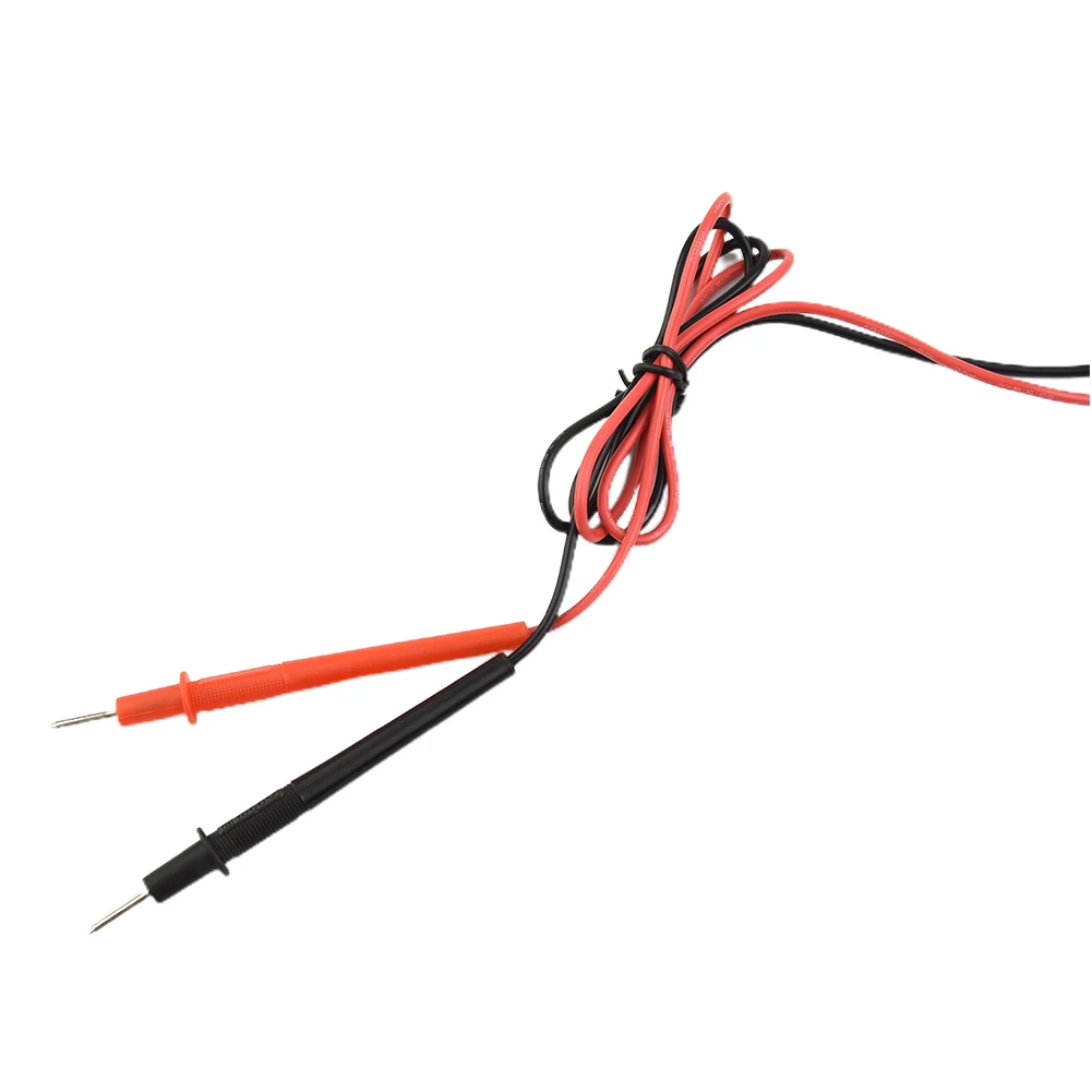 Digital Multimeter Pen Copper Needle Full Sheath Soft Rod Terminat Test Voltmeter Wire 2PCS/1SET ABS Cable Clip