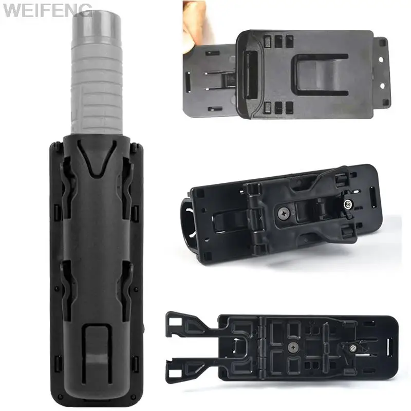 Tactical Baton Holder Pouch Plastic 360 Degree Rotating Telescopic Baton Holster Safe Defense Kit Equipment Accessories