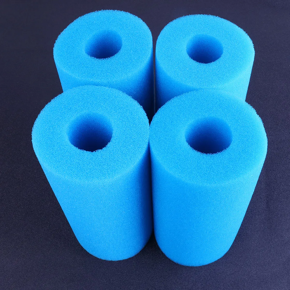 4 Buah Silinder Spons Pra Filter Kolom Tahan Lama Aman Kolam Renang Silinder Filter Pra Filter Akuarium Dapat Digunakan Kembali Efisien