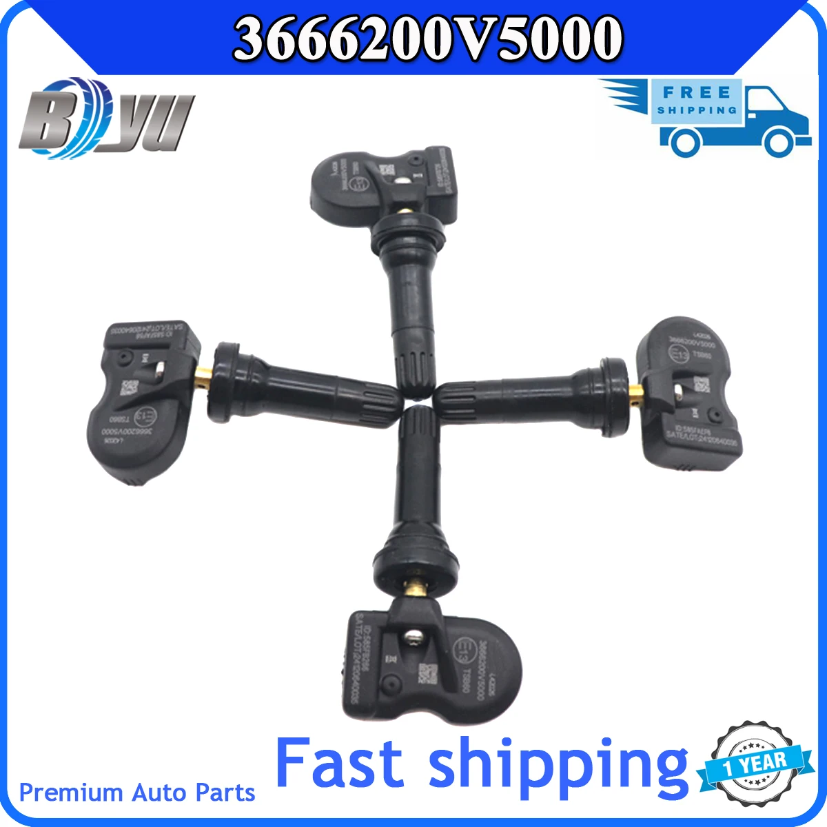 Car TPMS Tire Pressure Monitor Sensor For JAC iEVS4 iEVA50 iEV7S iEV7 iEV6E T6 Sehol E40X E20X Refine S2 R3 M4 M3 3666200V5000