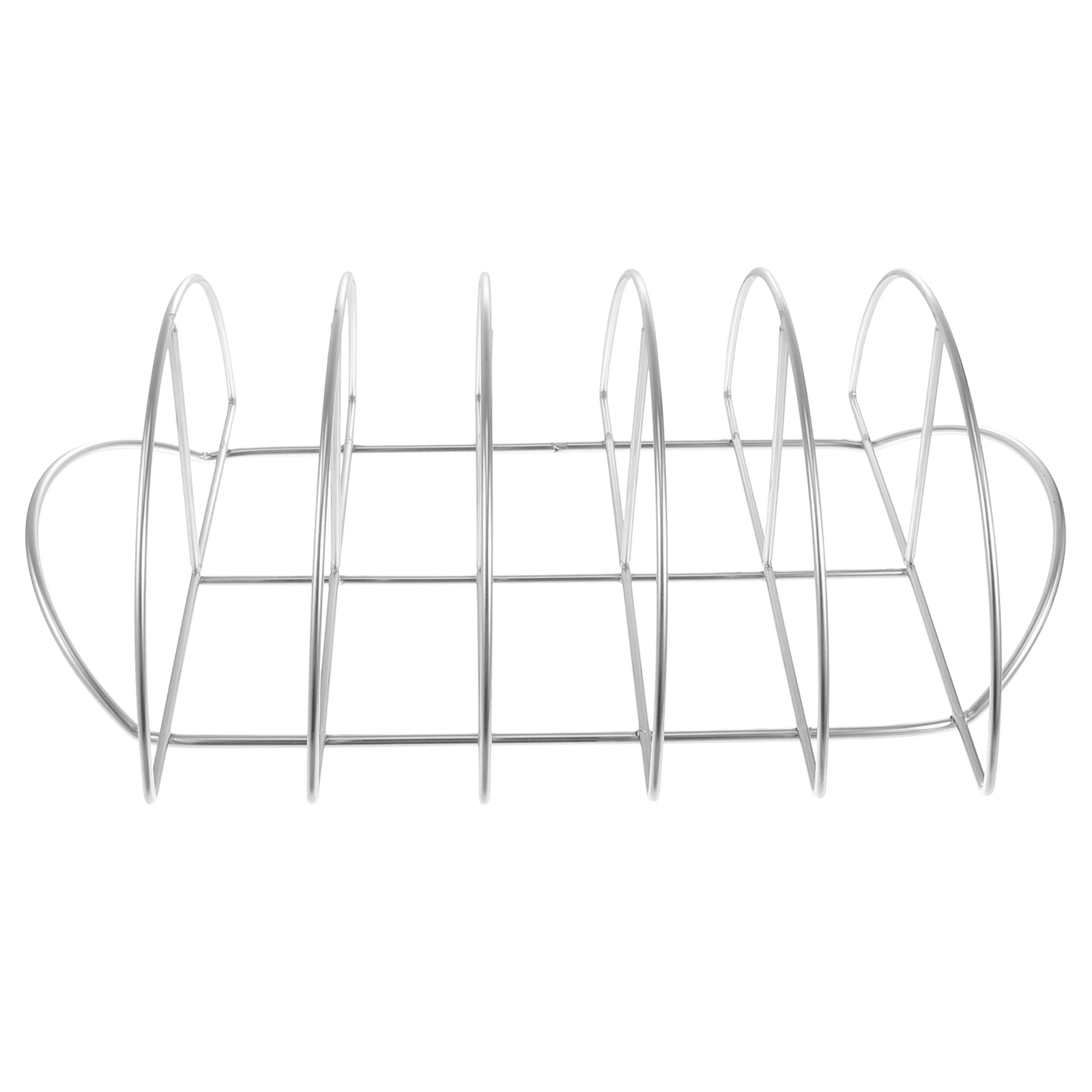 

Stainless Steel Barbecue Meat Grill Rib Holder BBQ Rack Tool Durable Lightweight Practical Function Easy Use Operate Steak