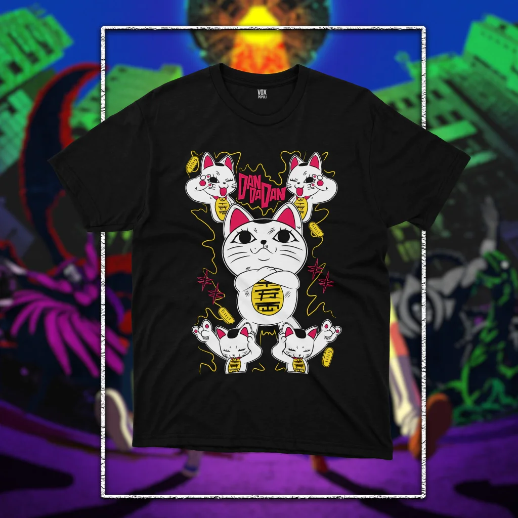 

TURBO CAT unisex Anime cotton shirt outdoor recreation tee