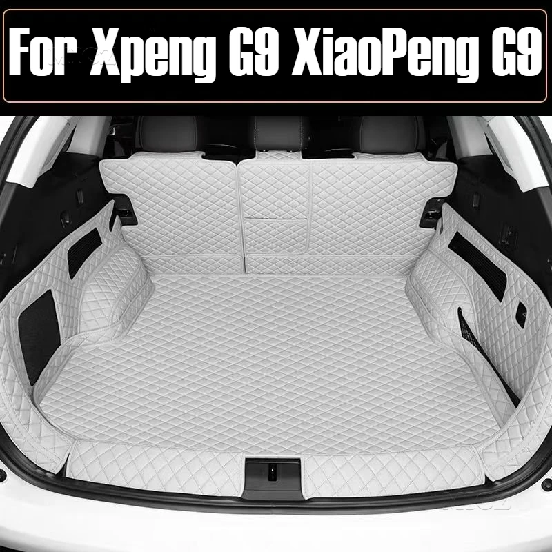 

Для Xpeng G9 XiaoPeng G9 2023 2024 2025 коврики в багажник водонепроницаемые авто багажник автомобильные защитные накладки на заказ аксессуары для интерьера автомобиля