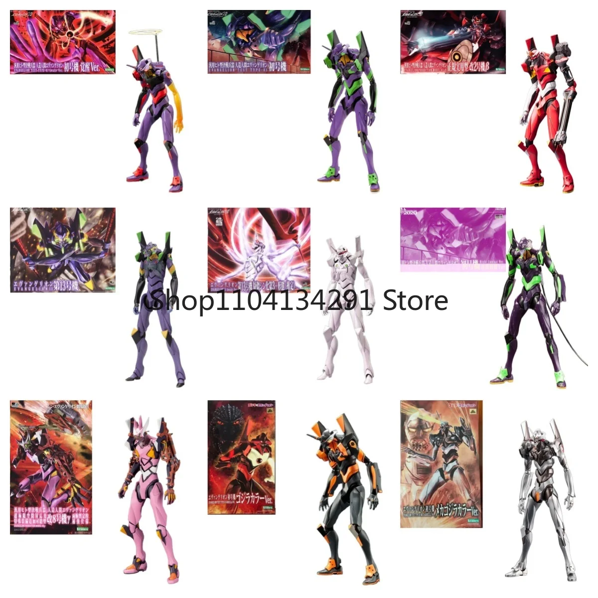

Kotobukiya Bandai EVA Unit-01 Unit-02 Unit-00 Unit-13 Awakening Night Battle Индивидуальная сборная модель Фигурка Коллекционная подарочная игрушка