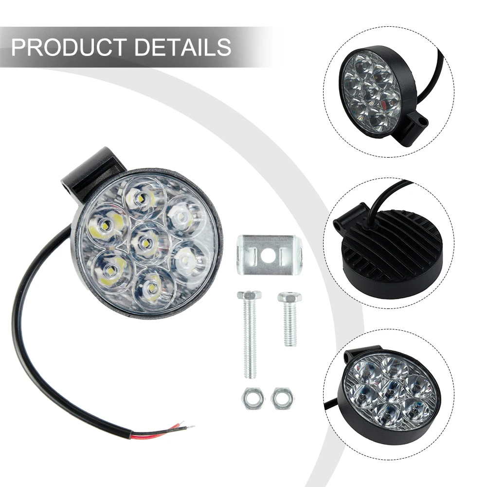 2.5inch 21W Spotlight Off Road Headlights Waterproof Led Work Light For Tractor ATV UTV Truck 840LM 9-30V White Driving Lamp