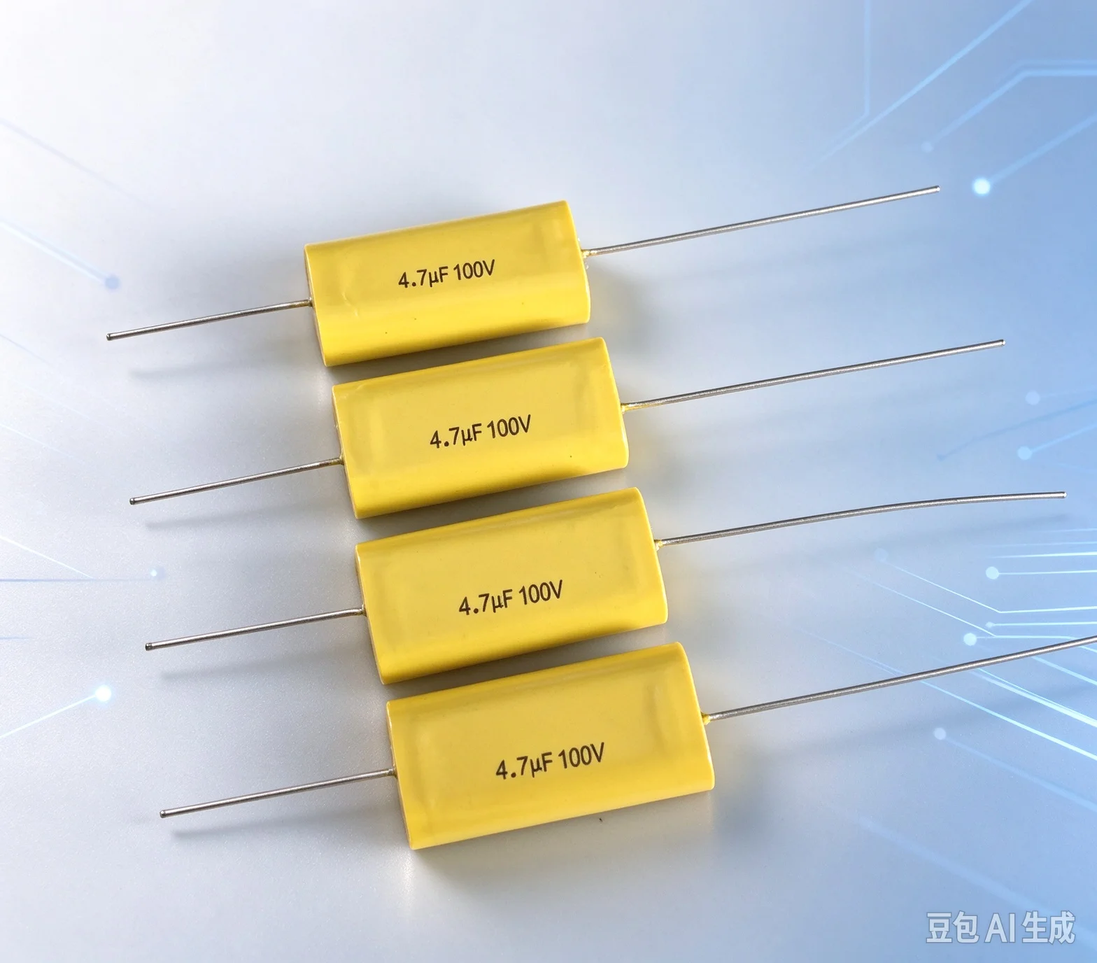 Custom for Infinity MKT 4.7UF 100V Axial Non-inductive Capacitor  30pcs