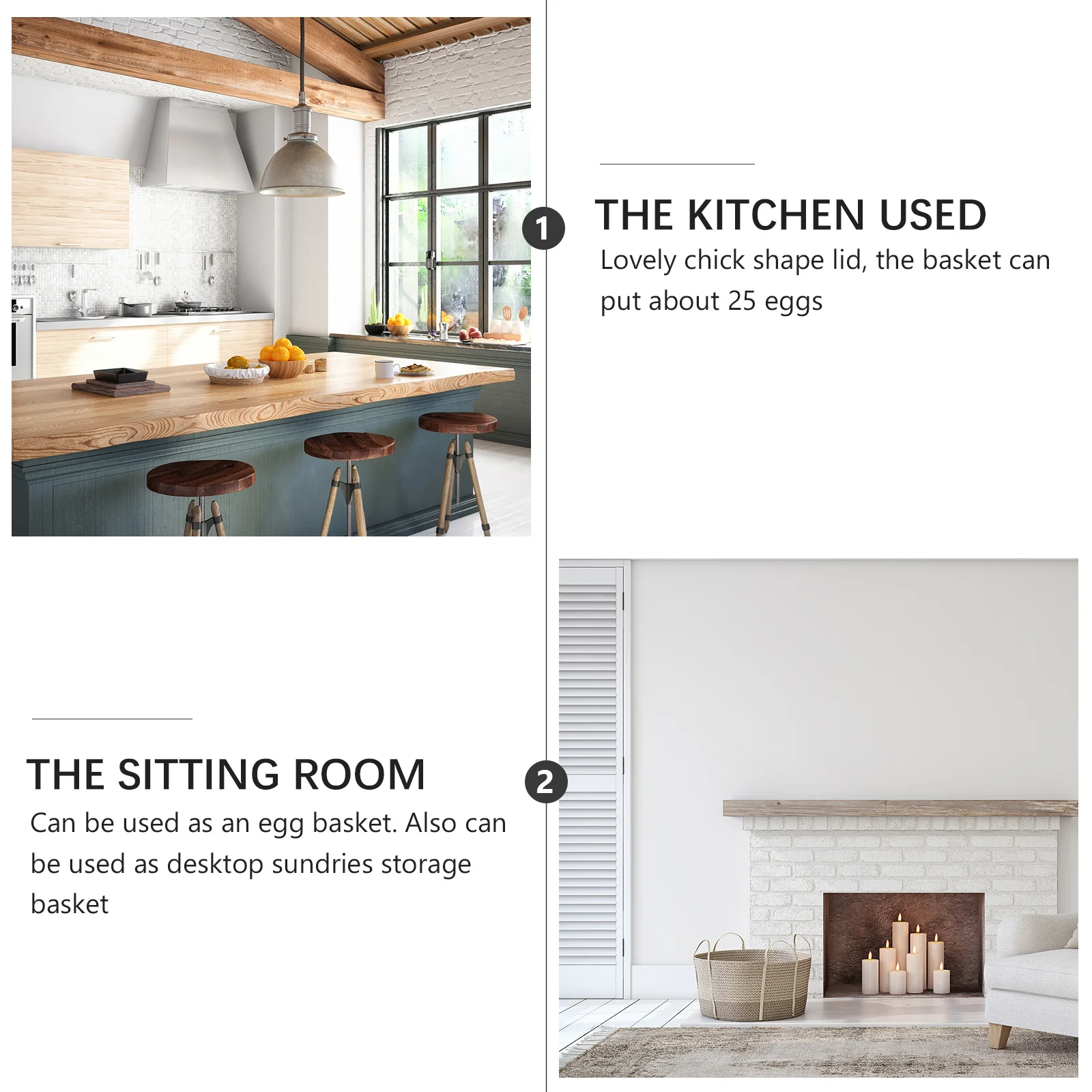 

Sturdy Iron Ceramic Egg Basket with Hen Lid 25 Eggs Capacity Unique Fruit Vegetable Snacks Storage Basket for Kitchen Tabletop