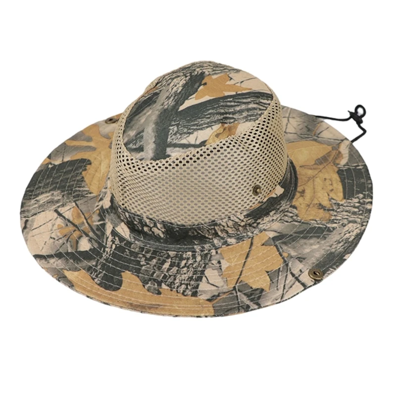 Outdoor Campings Hat Mountaineering Hat Large Brims Hat Sun Hat Visors Mesh Wide Brims Hat Fisherman Safaris Hat Sun Hat