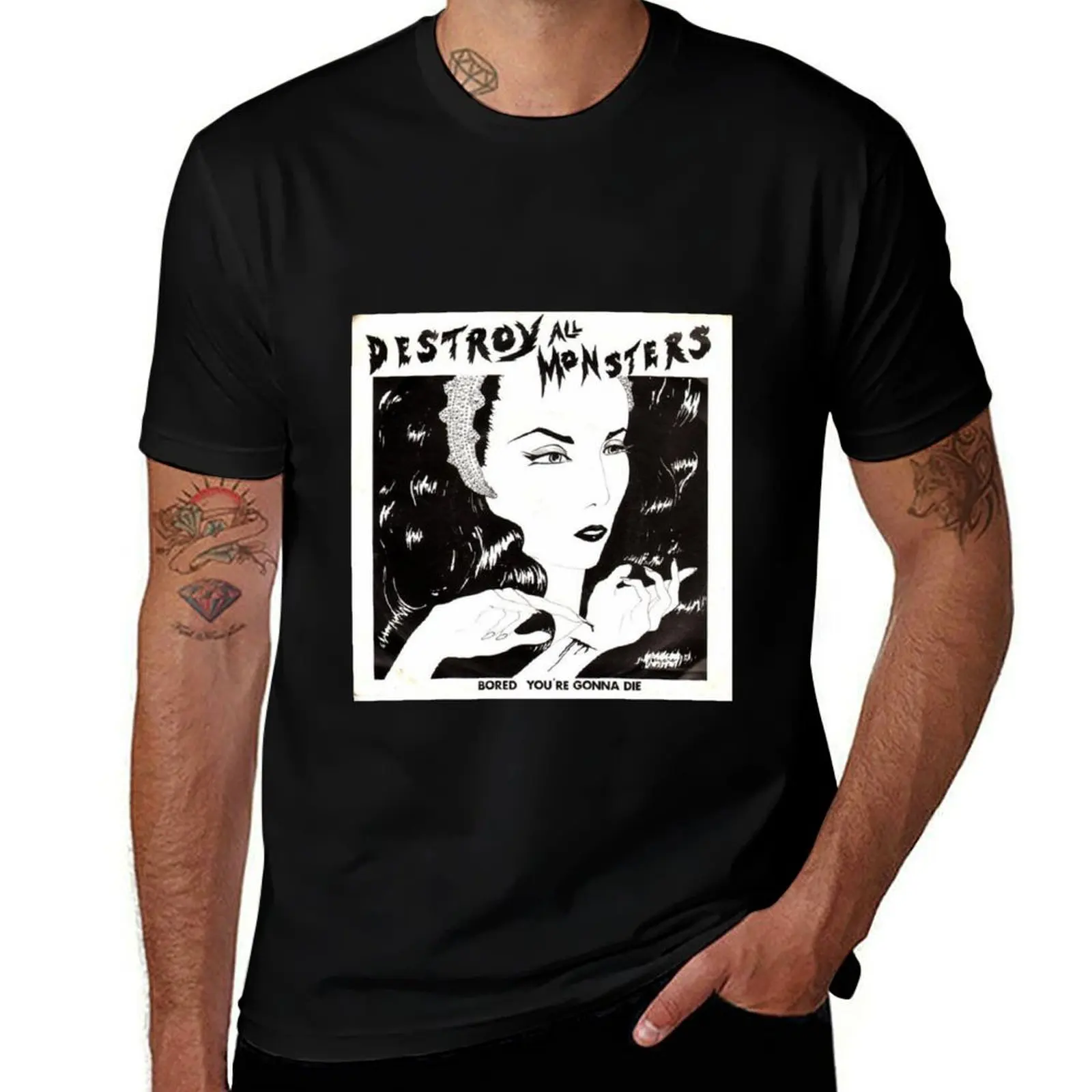 Destroy All Monsters - Bored / You're gonna die T-Shirt Work Duty Casual T-Shirt