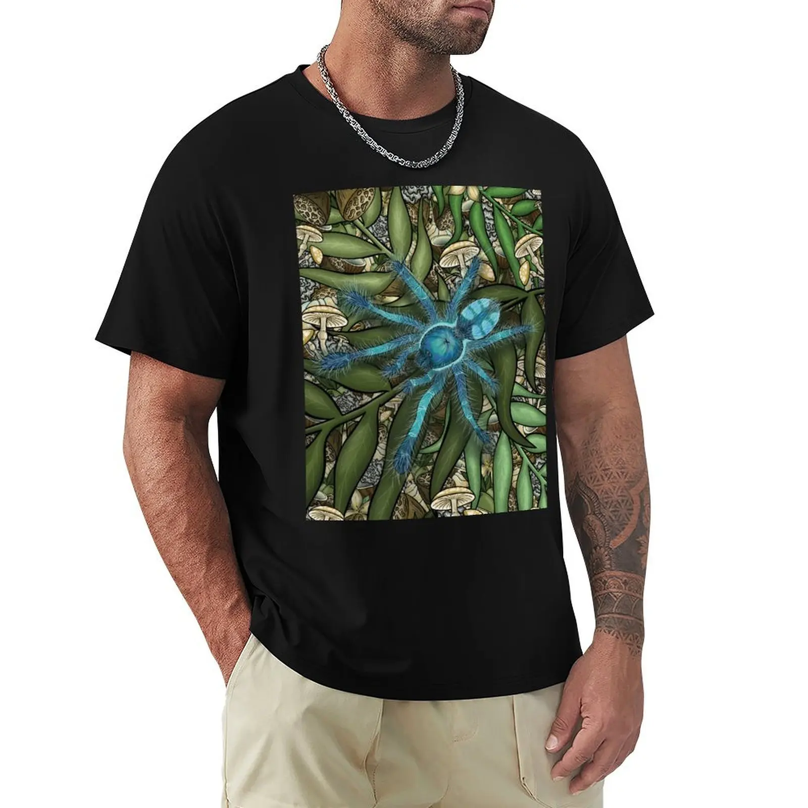 Caribena versicolor blue tarantula T-Shirt Standard Fit Solid Tee Shirt