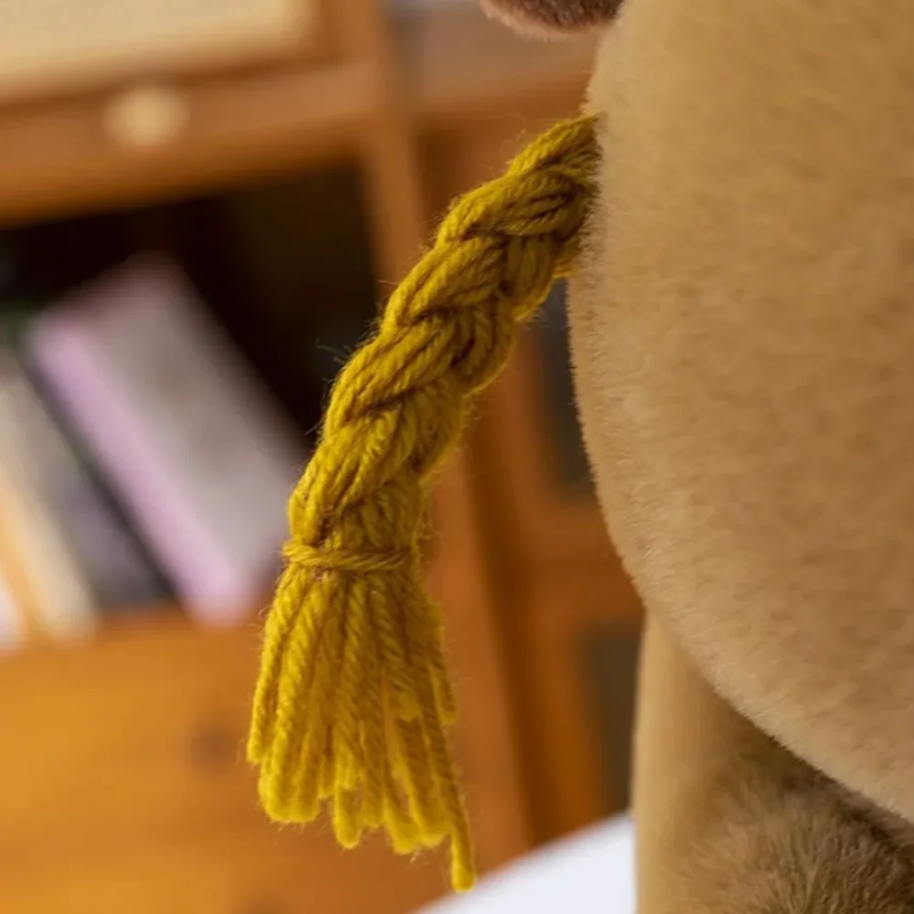 Belle coeur d'amour Capybara peluche jouet tressé moelleux Capybara coton poupée marron doux Capybara peluche poupée chambre décor