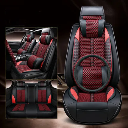 

Top quality! Full set car seat covers + Steering wheel cover for Mercedes Benz GLB 5 seats breathable seat cushion,Free shipping