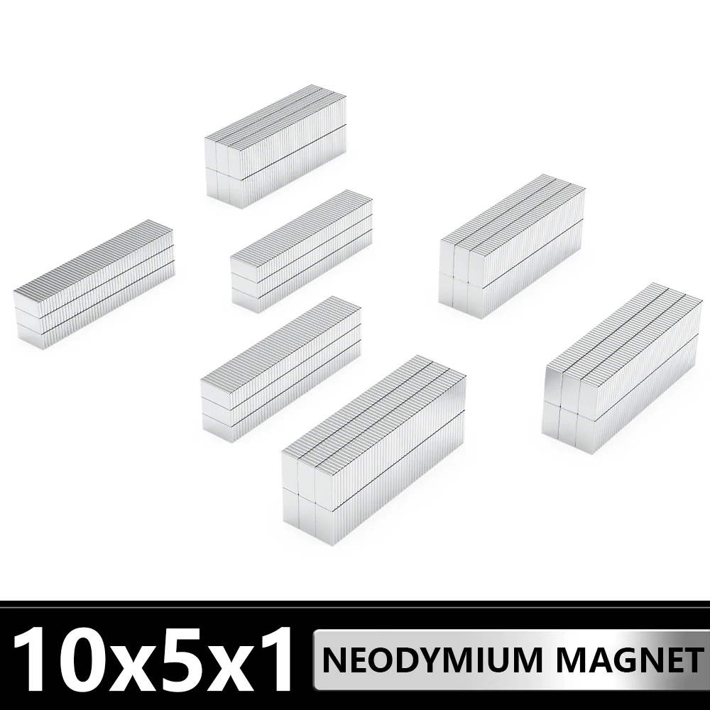 

20~1000Pcs Block Magnet 10mm x 5mm x 1mm N35 NdFeB Super Powerful Neodymium Magnets Strong Permanent Magnetic imanes 10x5x1