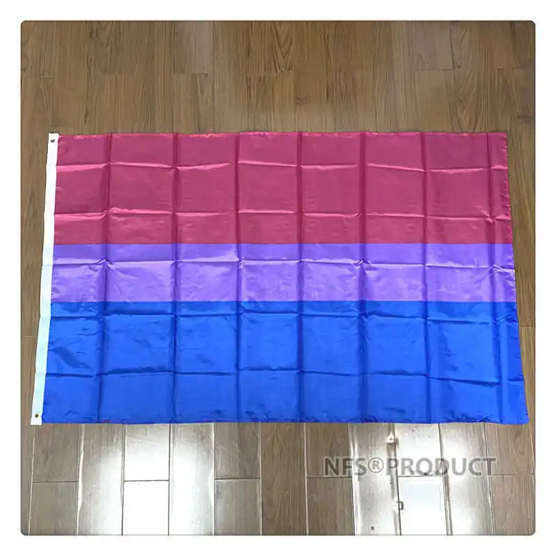 Bisexual Flag LGBT Pride 90x150cm Polyester Pongee Brass Grommets Rainbow Flags Banners For Decoration Celebration Parades