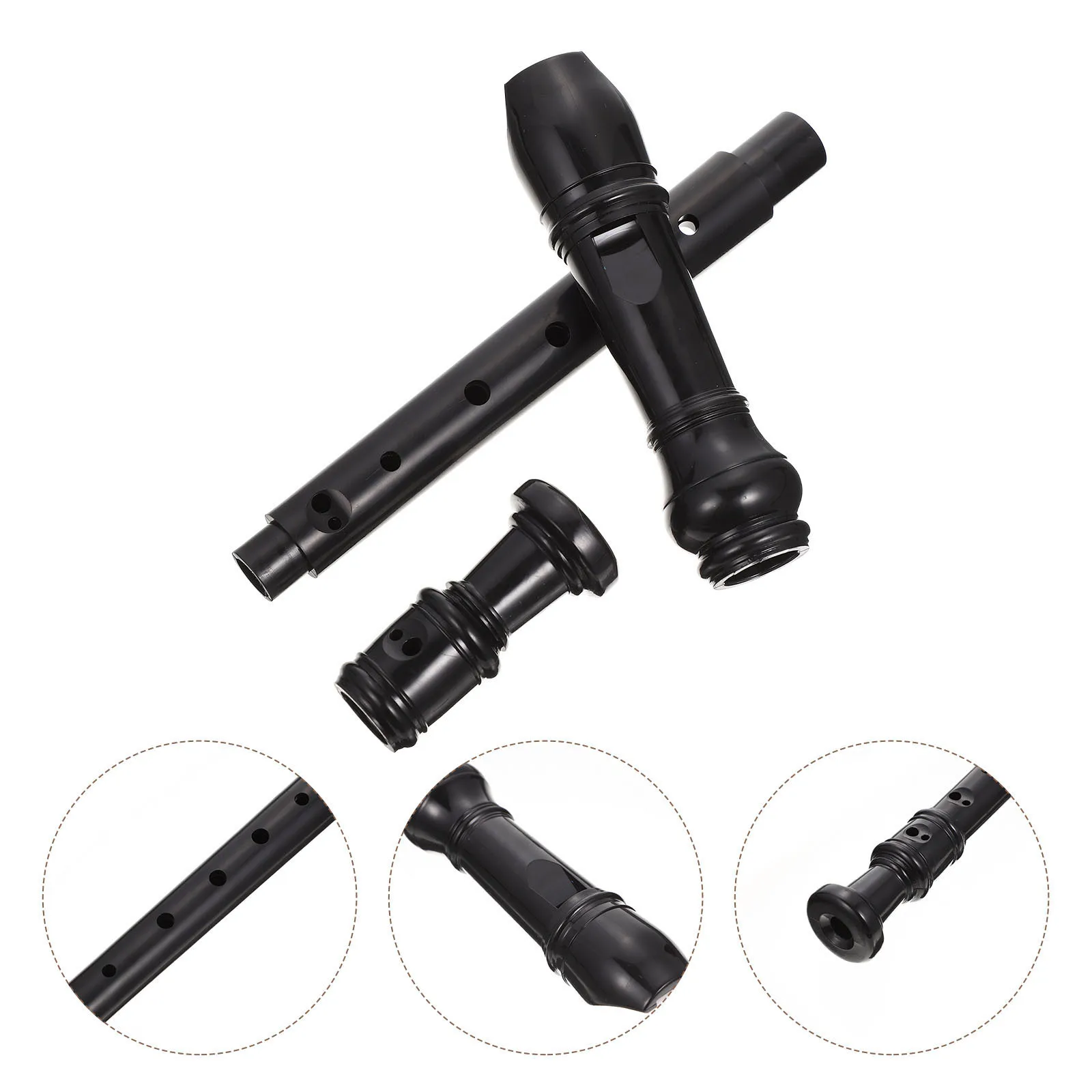 Clarinete de plástico para principiantes, flauta portátil de 8 agujeros, práctica profesional, instrumento de viento, uso en el aula, clarinete de plástico