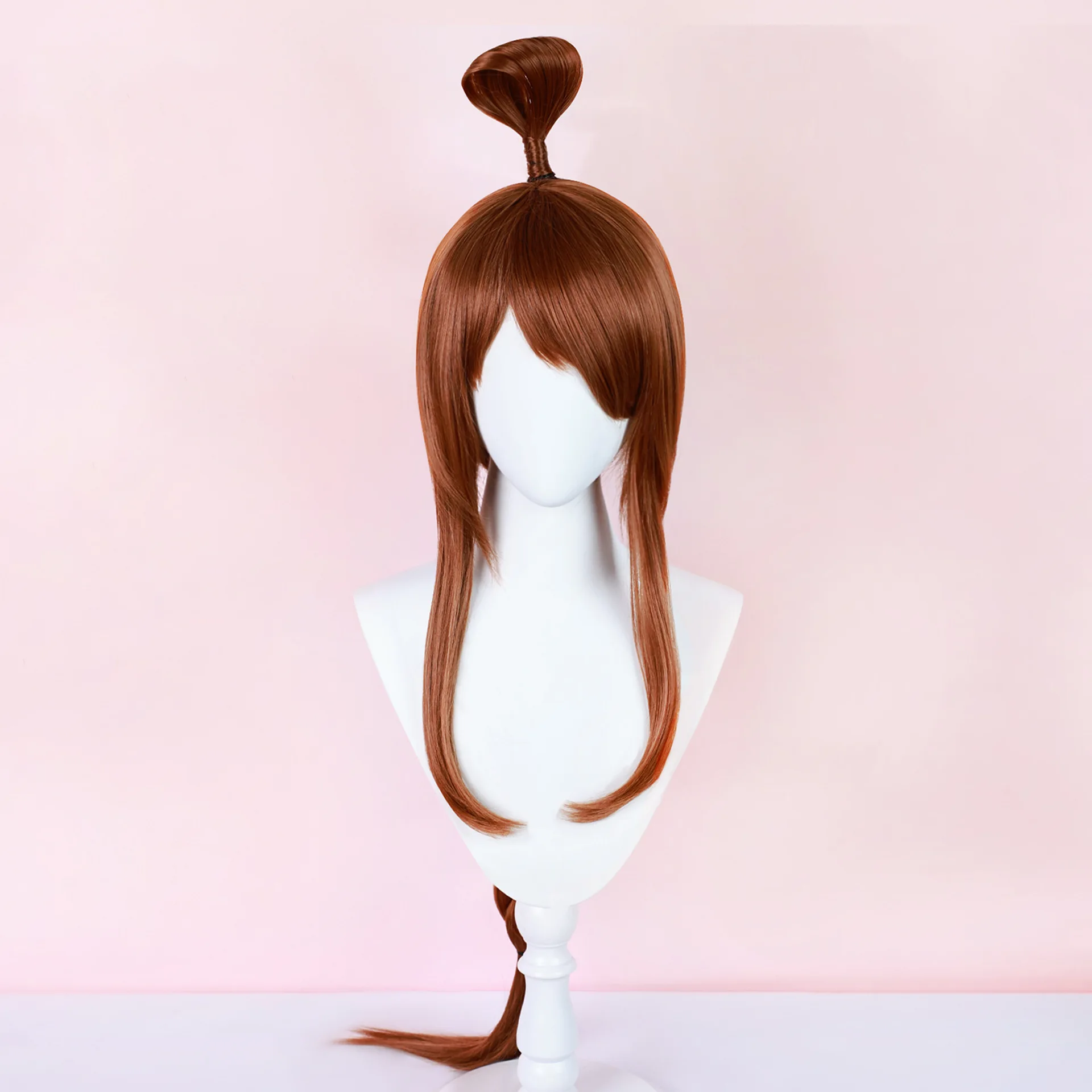 Terumi Mei Wigs Cosplay Costume Headwear Prop Wig Brown Super Long Hair