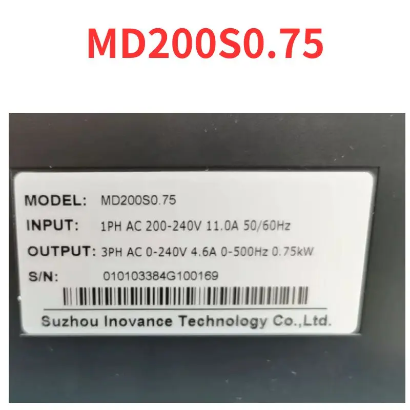 

Second-hand MD200S0.75 inverter test OK Fast Shipping