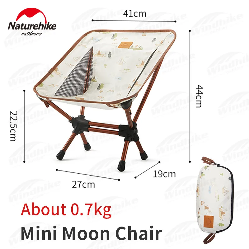 

Naturehike Portable YL08 Mini Children's Folding Chair Outdoor Camping Beach Breathable Aluminum Alloy Bracket Moon Chair