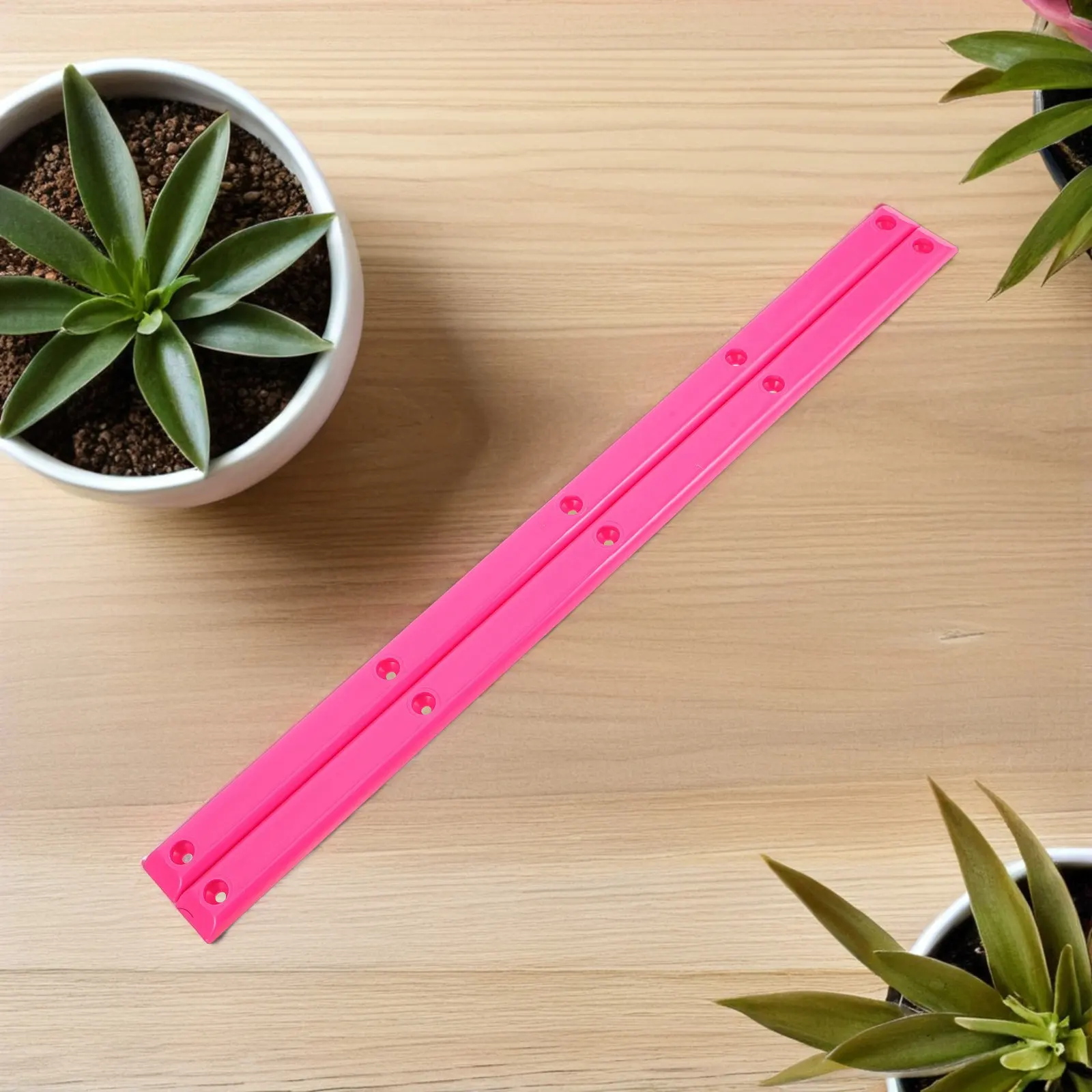 

2Pcs Skateboard Protective Rib Bones Rails ABS Pink Longboard Rail Guards Skateboard Deck Protection Shock Absorber