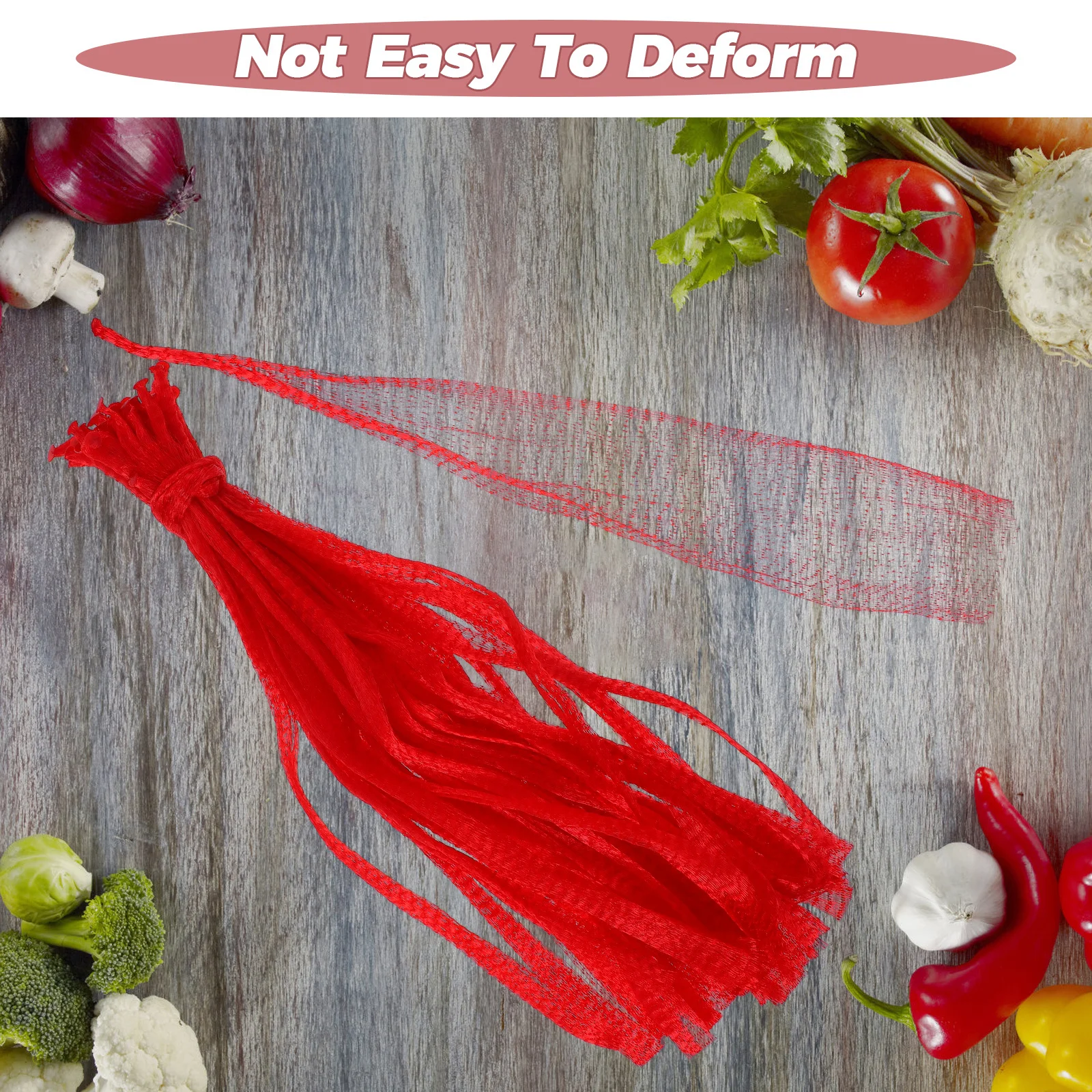 50pcs Garlic Mesh Bags Reusable Fine Mesh Produce Storage Bag For Onion Potato Egg Kitchen Pantry Organization