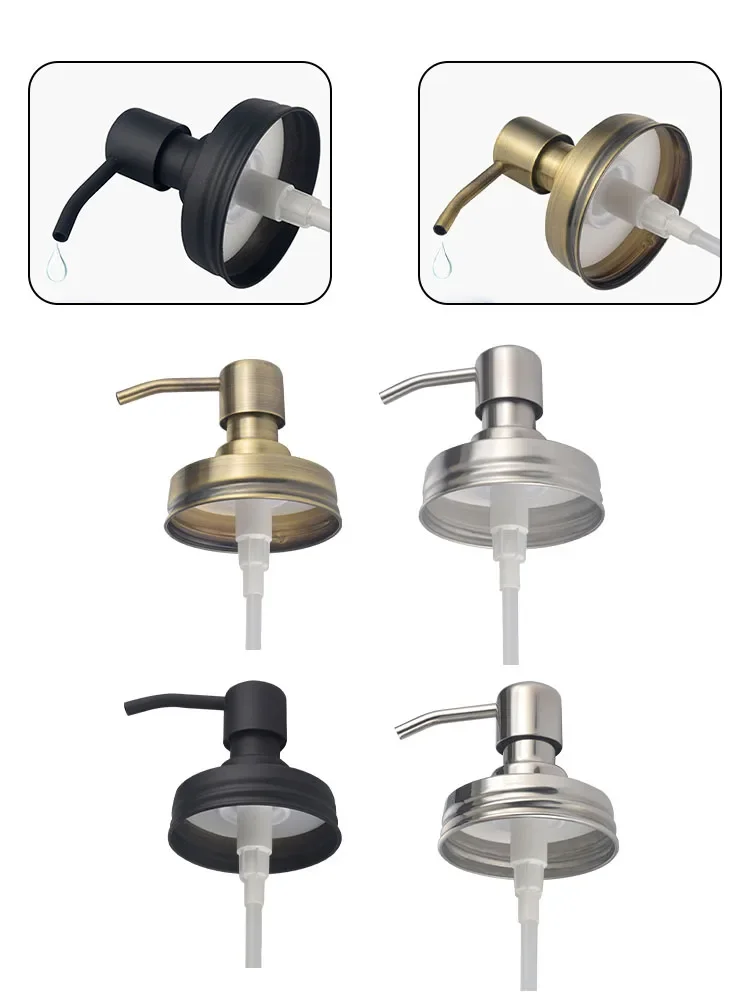 

Bathroom Gadgets Press Pump Head 74mm 2.91 Inch Anti-Rust Canning Lids Kit Pump Head Sealed Shampoo Press Nozzle