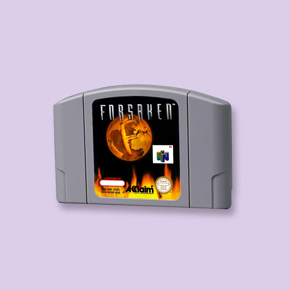 for Forsaken 64 64bit  game card for EUR PAL version N64 video game console English language