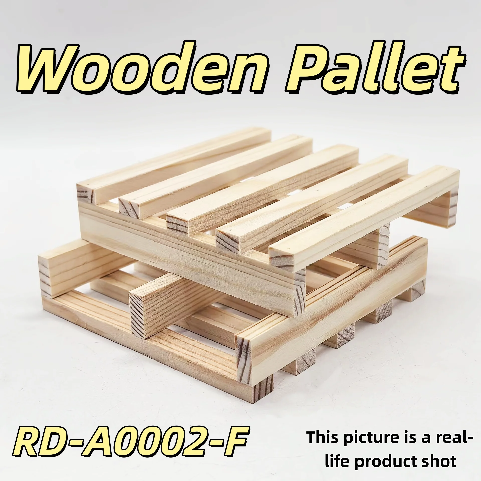 2 pcs LESU Wooden Pallet Accessories for 1/14 Hydraulic Linder Forklift for Tamiya Remote Control Tractor Truck Trailer Th16512