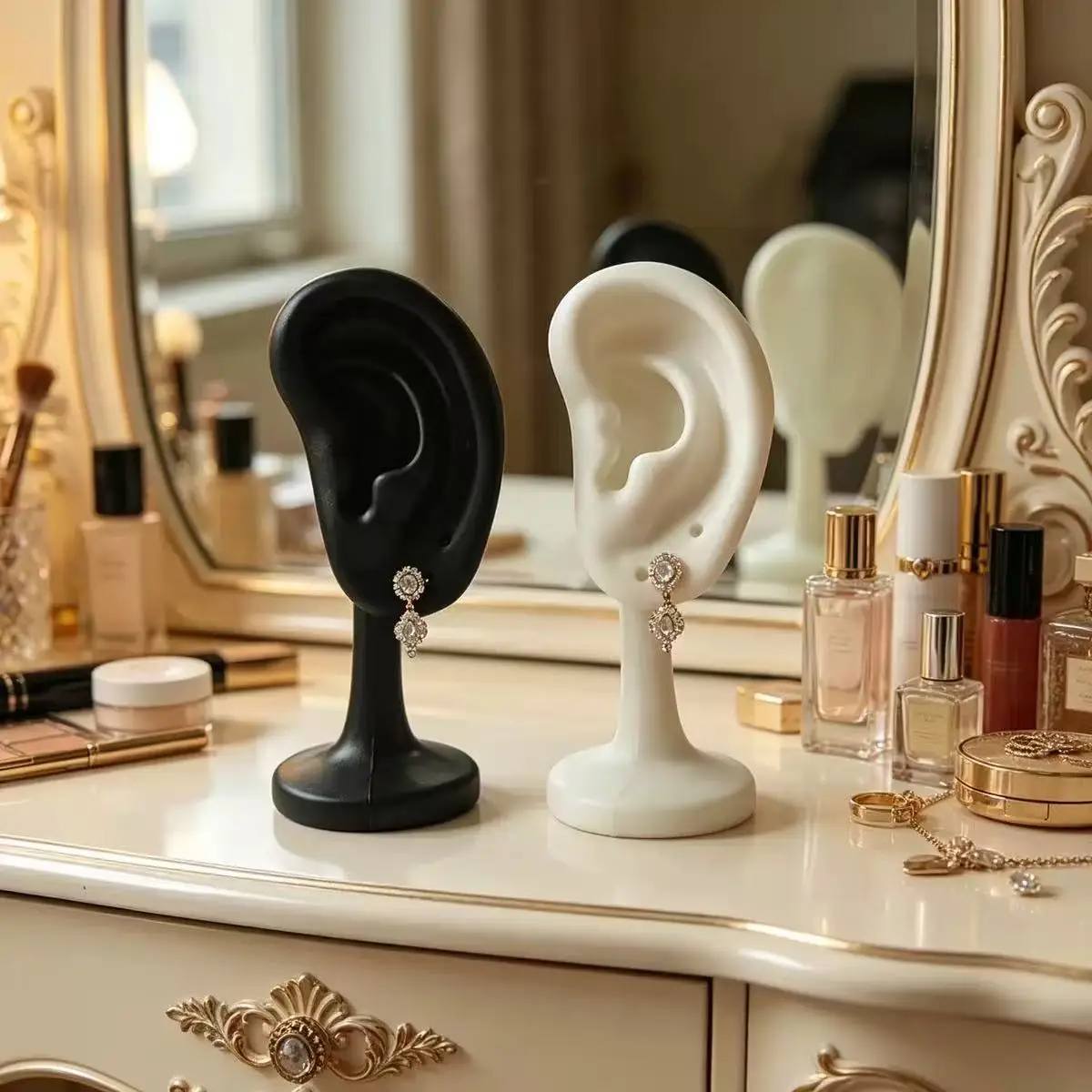 Simulation ear earring display stand, jewelry store live broadcast stand, earring and ear stud model display prop