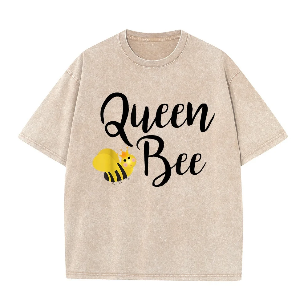 Queen Bee Fun Beehive Cute Beekeeping Gift T-Shirt Korean Reviews Many Clothes T Shirt Men Anniversary Tee Casual Summer Top