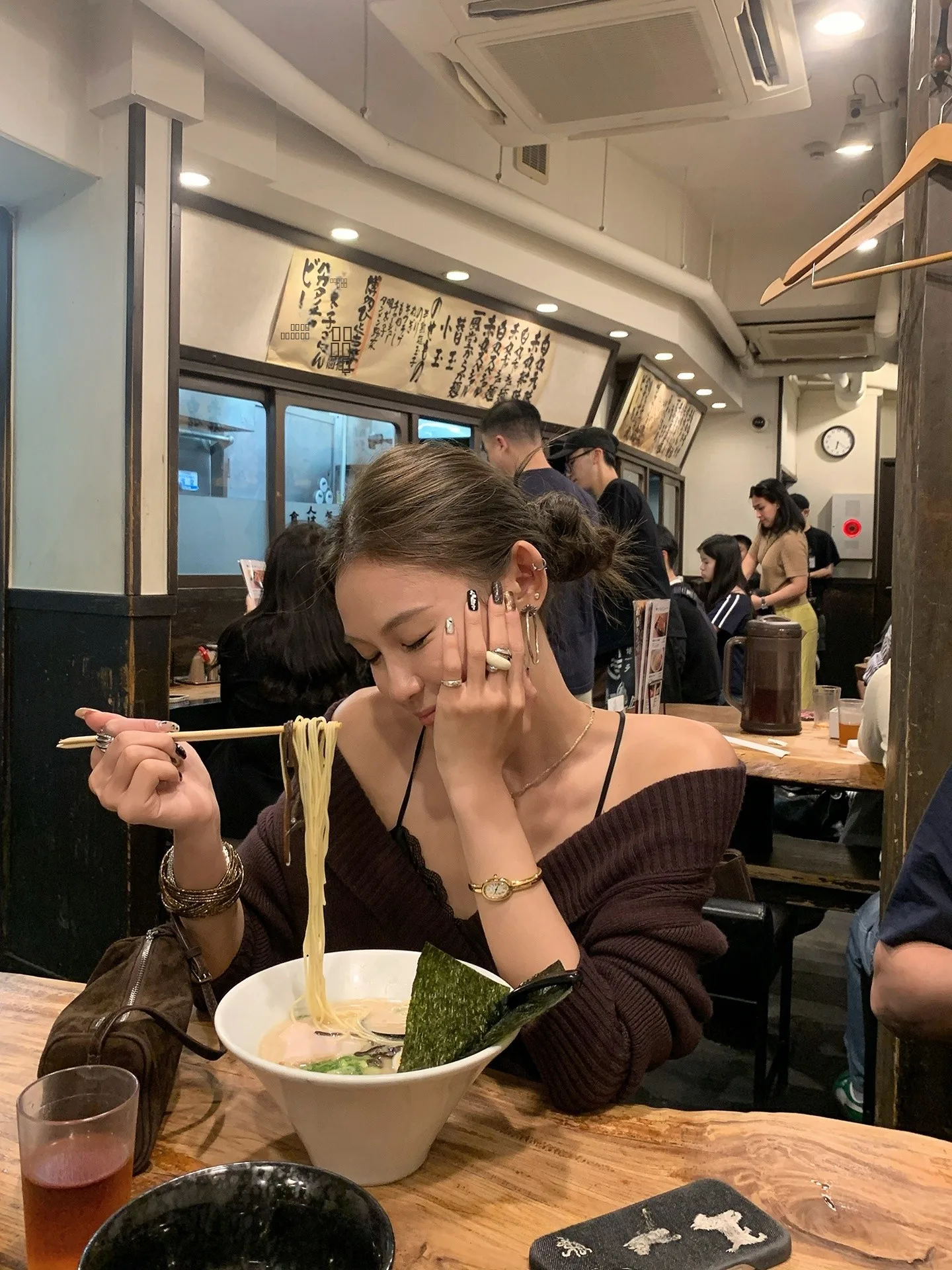 

Obliviate Women's Sweater Belted Waist Tie-Detail Soft Purple Coffee Color Autumn Winter Faion Casual Regular Fit Online Ex...