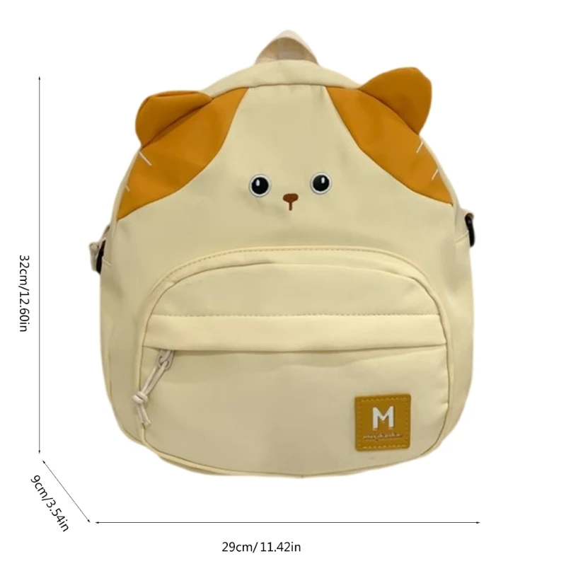 E74B Mochila feminina fofa desenho animado para gatos mochila escolar para estudantes para viagens