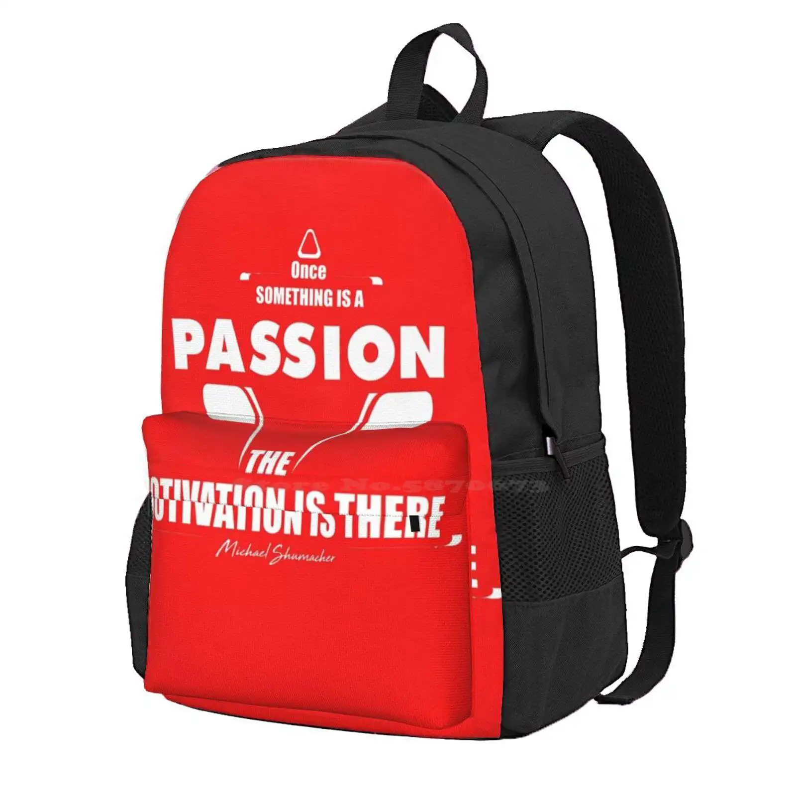 

Shumacher The Legend Hot Sale Schoolbag Backpack Fashion Bags Legend Michael Shumacher Racing Sport Quotes Cars Motoring
