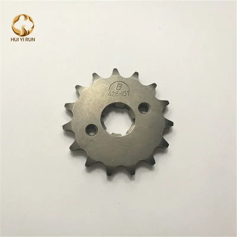 Front Engine Sprocket 428# 15Teeth 20mm for 428 Chain with Plate Locker Motorcycle Dirt Bike PitBike ATV Quad Parts