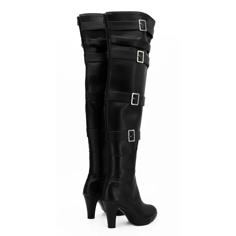 Botas cosplay CyYennefer feitas sob medida para homens adultos e mulheres sapatos cosplay