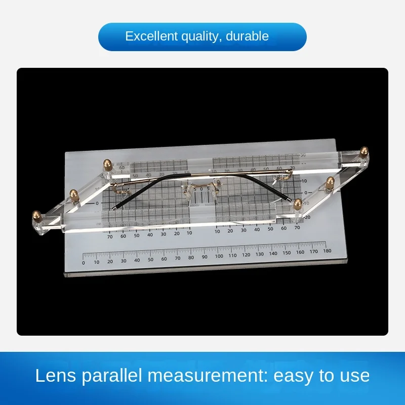 Rimless glasses, tools, measuring tools, spectacle frames, parallel measuring instruments, balance angle measurement