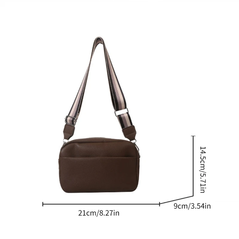 Mini bolsa quadrada crossbody bolsa moderna bolsa carteiro versátil bolsa ombro com faixa larga bolsa fashion para meninas