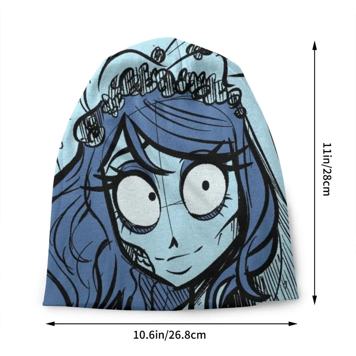 Corpse Bride Chic Skullies Beanies Caps Men Women Street Winter Warm Knitted Hat Adult Fantasy Film Ghost Ghoul Bonnet Hats