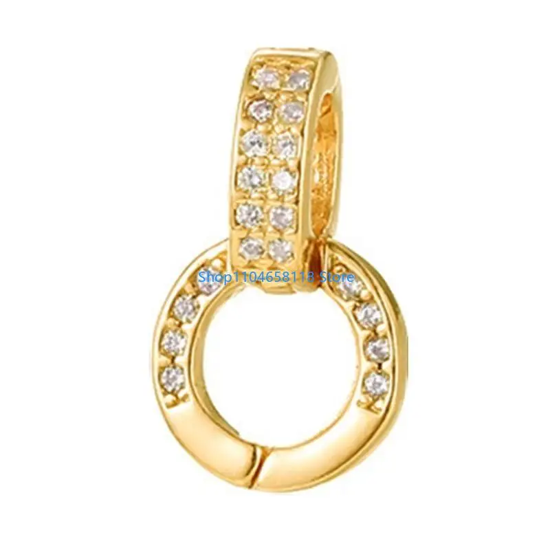 Exquisite Micro Inlaid Zircon Double Connector Create Unique Accessories