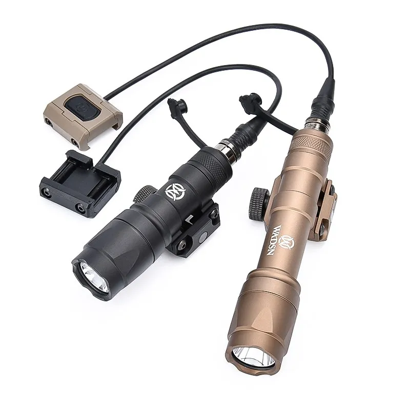 WADSN M600 M600C M300 WADSN Airsoft Tactical Weapon Flashlight Scout Light With Modbutton Lite Switch Fit Picatinny Mlok Rail