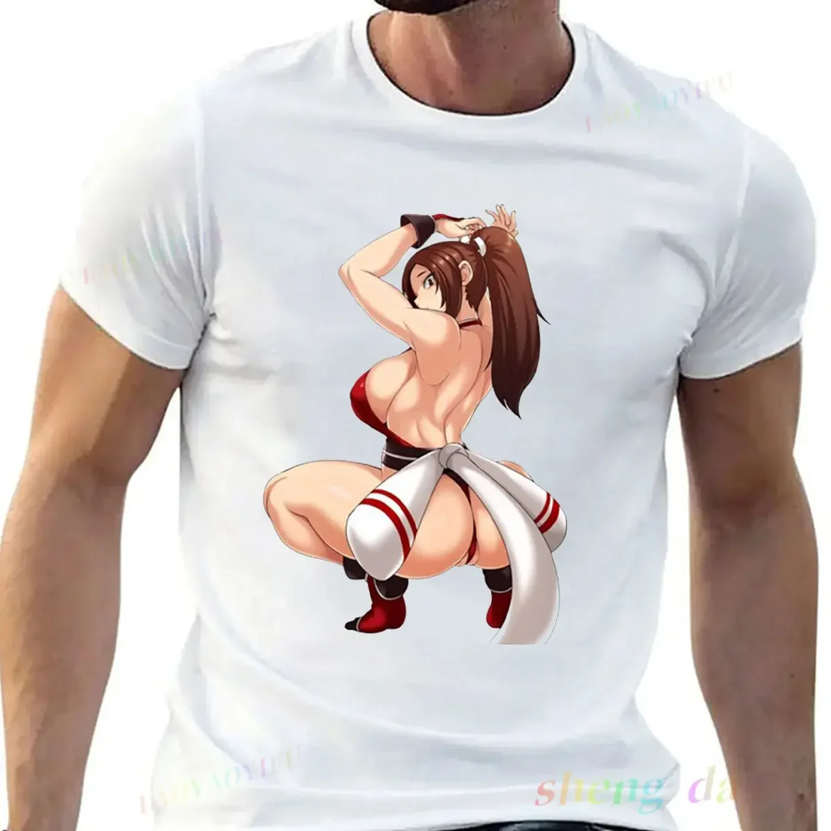 Kawaii Sexy Clothes for Boyfriends Gift Japanese Anime Hentai Otaku Men Women Unisex street fighter' Harajuku Waifu T-Shirt