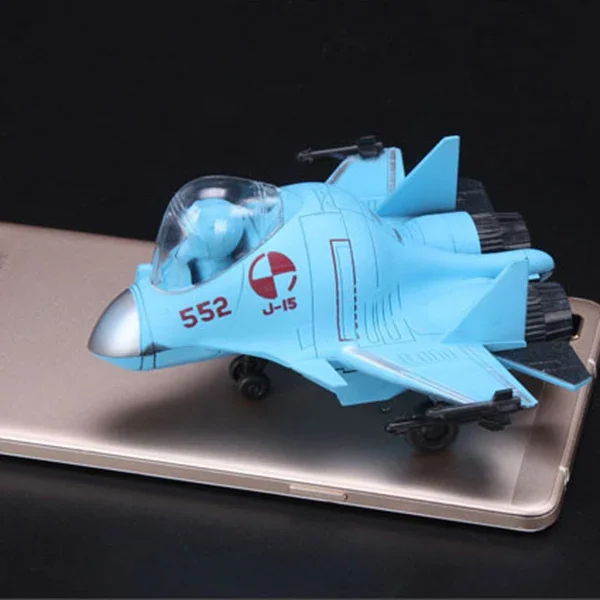 Q Version 4D Fighter  J15 Plastic Assemble Airplane Model Toy For Children