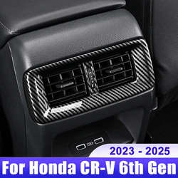 For Honda CRV 6th Gen 2023 2024 2025 / CR-V Hybrid Car Rear Seat Console Air Conditioning Outlet Frame Cover Accessories